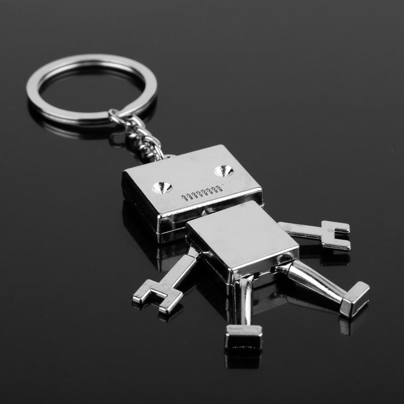 Wholesale Simple Cartoon Cute Robot Retro Keychain